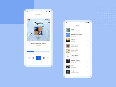 Daily UI Challenge Day 9 (Music Player) daily 100 challenge dailyui design flat mobile app design ui