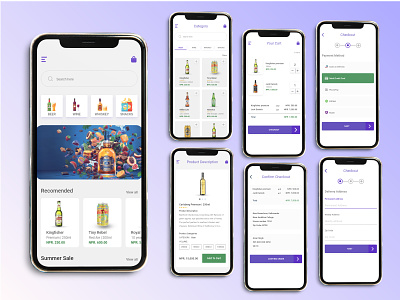 Liquor Delivery App design mobile app design ui ux