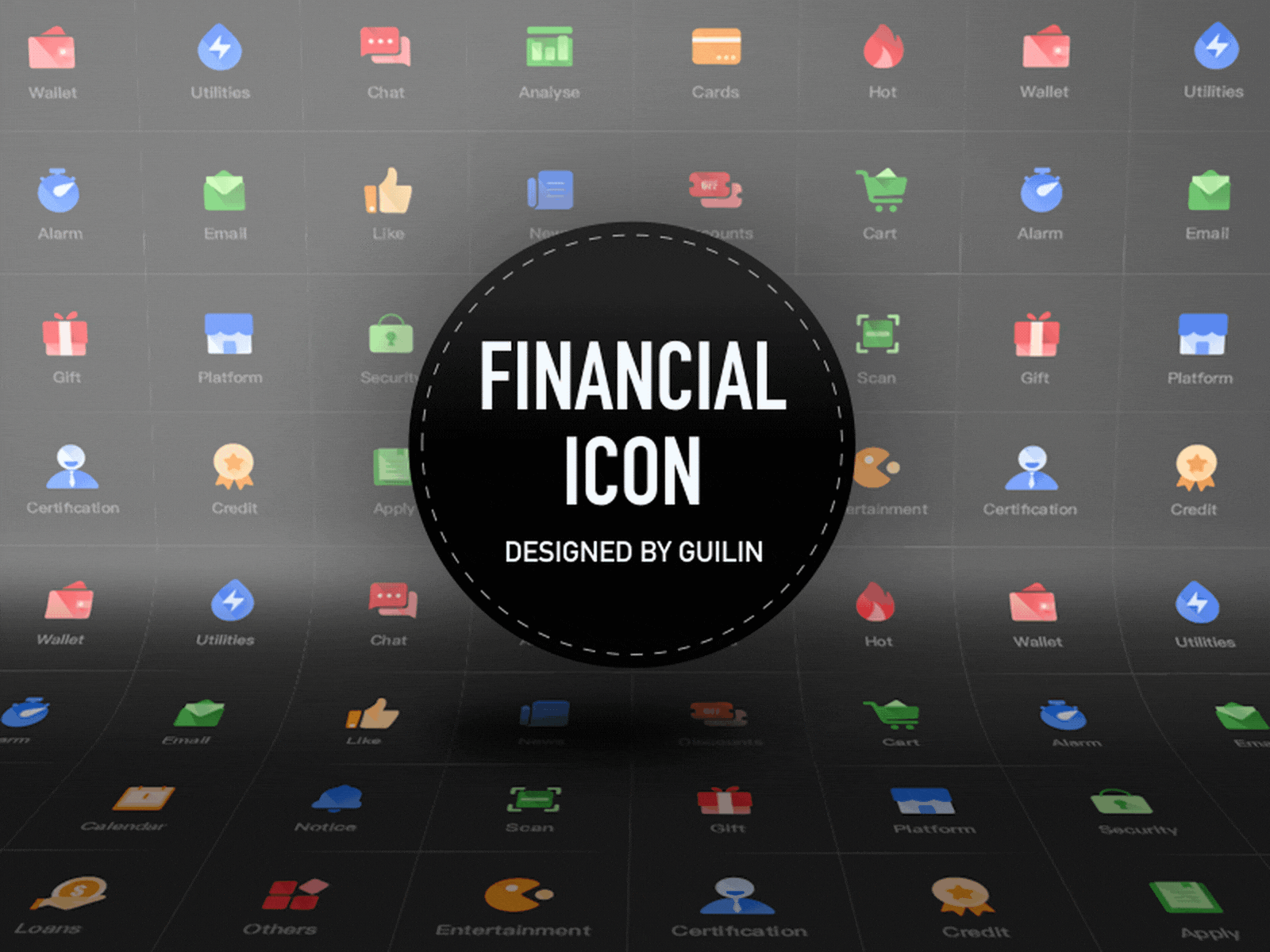 Financial Icon design icon ui