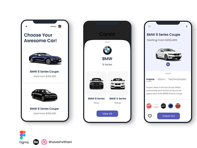 Car Store App UI/UX Design app app design designer figma mobile ui ui