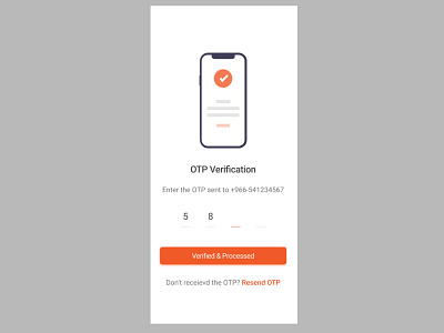 OTP Verification UI app figma mobile mobile ui otp ui verification