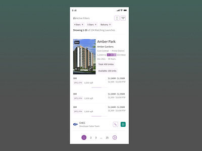 Real Estate Project Directory App UI