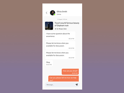 Chat Screen Mobile App UI/UX Design by Bhavesh Vithani on Dribbble