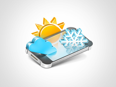 Weather icon phone teaser weather
