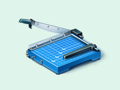 Guillotine Cutter blue cutter guillotine icon print teaser