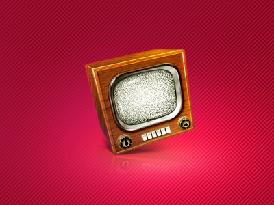 Old tv icon teaser tv