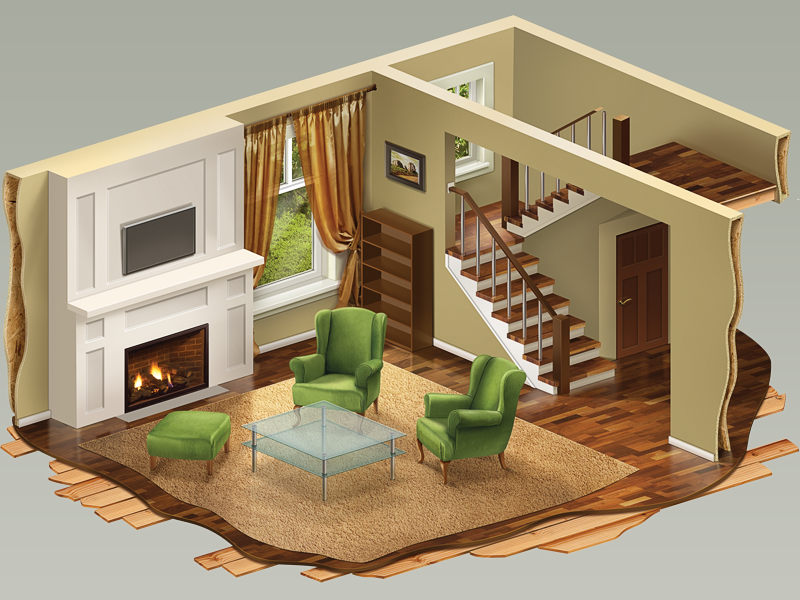 Big Impact icon teaser illustration living room kiplingers