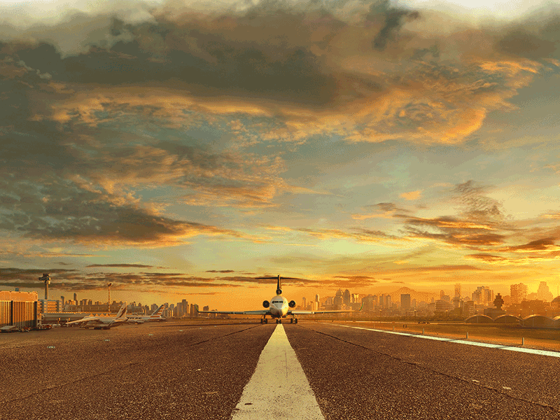 Zero Gravity airplane airport illustration kadasarva sky sunset