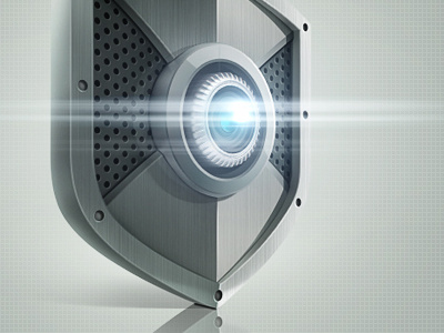 Solarcom icon security set shield teaser