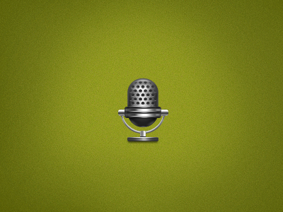 Mic green icon microphone teaser