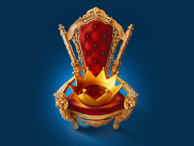Chair chair crown icon teaser trone vip