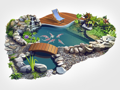 Artificial Pond artificial icon illustration pond teaser