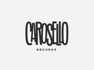 Carosello Records branding carosello design graphic design logo music records typography