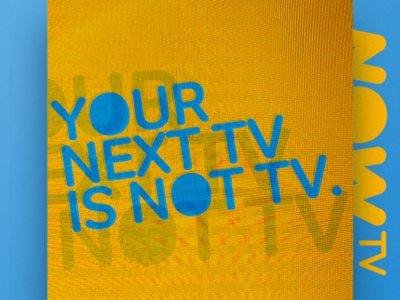 Print NowTv adv billboard color design post production poster print