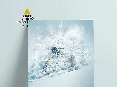 Print Colmar adci billboard branding colmar design freeride in caso di post post production poster print print ads ski snow