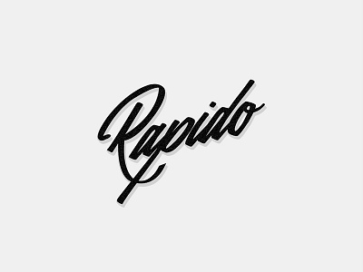 Rapido branding design logo typography