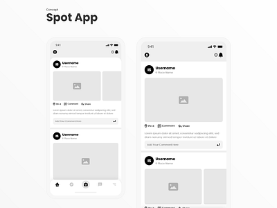 Concept of Spot App design ios ui ux