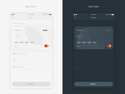 #002 Credit Card Checkout mobile ui ux