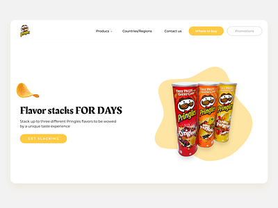 Pringles Landing Page landing page ux uxui web design