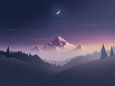 Night by MoonShadow on Dribbble