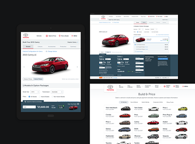 Build & Price automotive car toyota ui ux web