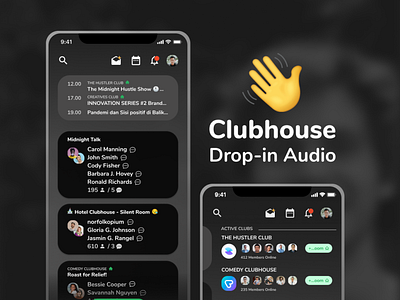 Clubhouse - Dark Mode (Exploration)