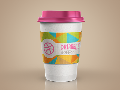 Coffee cover brown coffee colors cover debut dribbble first green logo pink rainbow