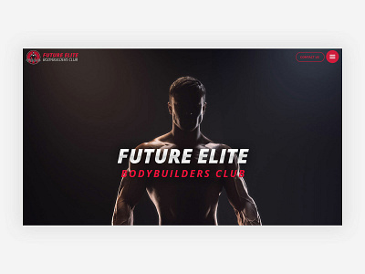 Fitness body building fitness app fitness club gym landing page website