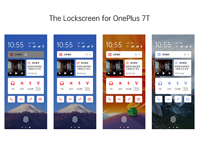 The Lockscreen for OnePlus 7T lockscreen mobile design phone ui