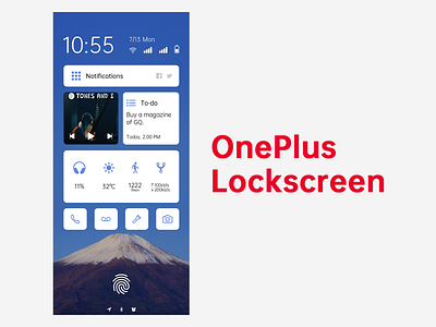 OnePlus Lockscreen app lockscreen ui ux