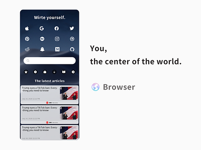 The Next Browser Design apple ui ux