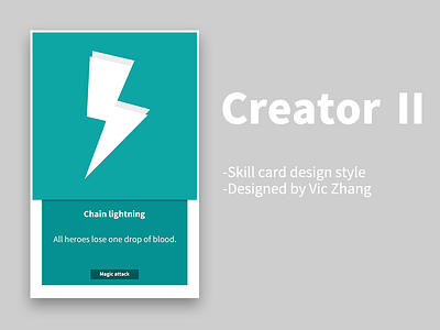 Creator Ⅱ Skill card design style-1 board game card design creator ⅱ