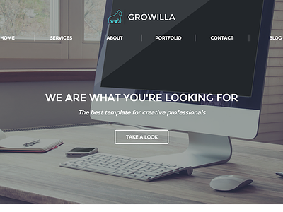 Growilla Creative Template design portfolio responsive webflow website