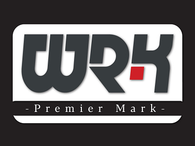WRK "Premier Mark" branding design graphic design illustration illustrator logo minimal typography vector web