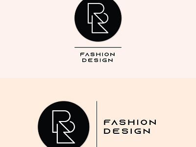 RR "Fashion Design" branding design graphic design icon illustration illustrator logo minimal typography vector