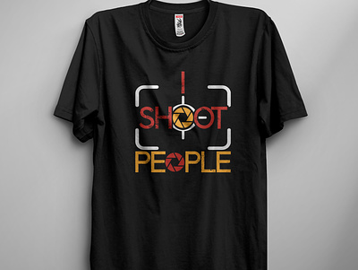 I shoot People app design doors illustration tshirt tshirtdesign tshirts typography ux vector web