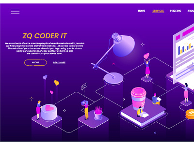 ZQ CODER IT design elementor web design website website design wordpress