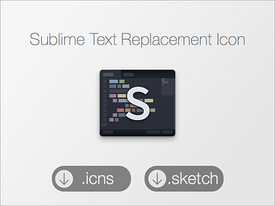 Final Sublime Text Replacement Icon