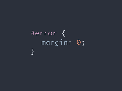 No Margin for Error 0 css error margin pun