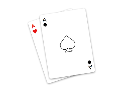 Simple Playing Cards card heart minimalistic simple spades