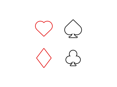Simple Playing Card Icons