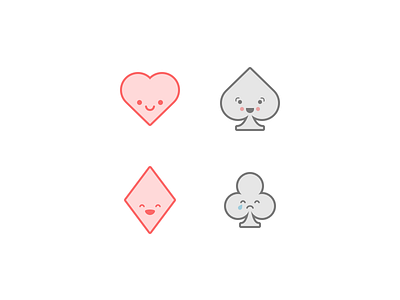 Cute Playing Card Icons