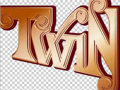 Twin Twiddling custom type illustrator ligature