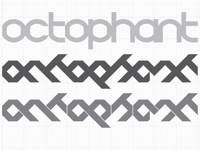 Octophant Logotype octagons type