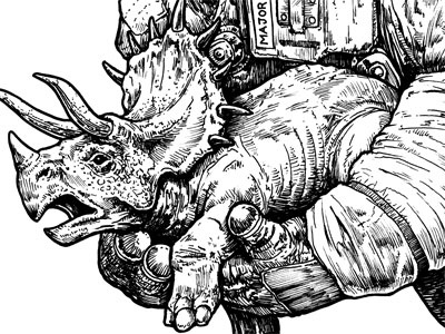 Wee Trike ink triceratops