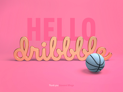 Hello Dribbble! 3d cinema4d debut firstshot maxon