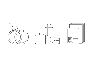 Immigration Law - Line Icons