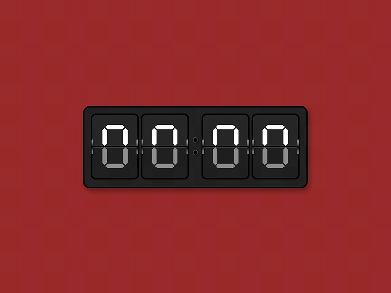 Flip Flop Clock after effects animation clock motion graphics