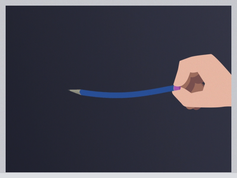 Oh pencil... you're so random! animation motion graphics pencil puppet tool rigging