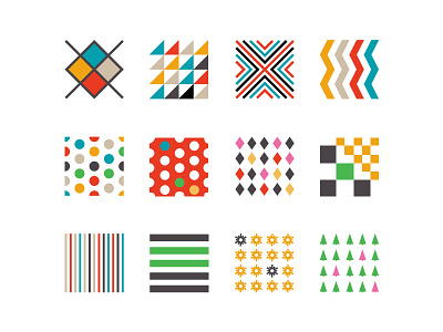 Xmas Patterns colours illustrator palette patterns vector xmas